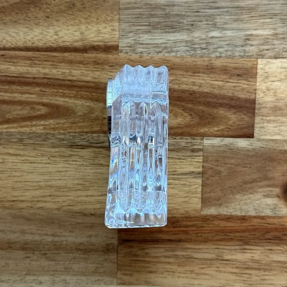 VTG Waterford Ireland Crystal Abbey Clock Time Piece Working Tested Collectible